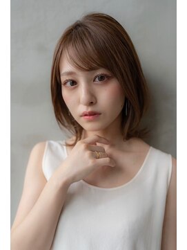 オースティン 登戸向ケ丘遊園(AUSTIN) 大人かわいい前髪セシルカットココアブラウンフリンジウェーブ