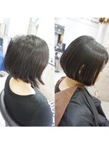 ヘアテリア リュウ 大塚(hair teria ryu) 面を整えてツヤ髪・表面髪質改善ストレート/ミニボブ