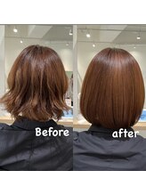 カイノ 南青山店(KAINO) 髪質改善ストレートでまとまる艶々ボブ