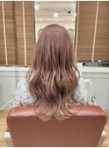 ピンクオレンジ×ロングヘア☆