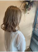 ミルクティカラー/髪質改善縮毛矯正/髪質改善/韓国風/韓国ヘア
