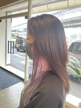 ソーコヘアー 海田店(So-ko hair) インナーカラー×ピンク