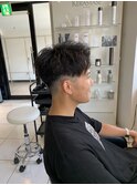 ショートアップバングジェットモヒカンフェードカットスウィング