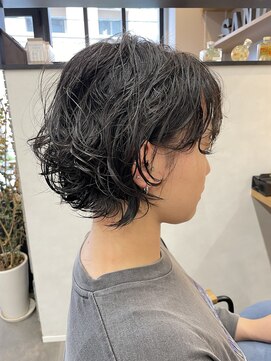 サンド 表参道(sand) ショートボブパーマ20代30代40代イヤリングカラー大人可愛い