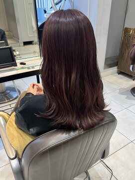 ネオリーブギンザ 銀座店(Neolive GINZA) ブリーチハイライト　カシスピンク　【銀座】福田