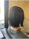 切りっぱなしボブ