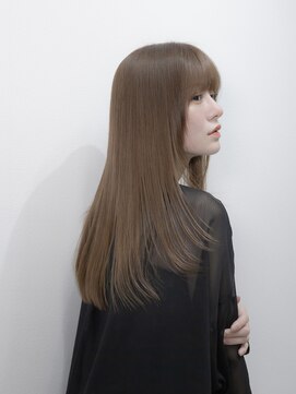ライア 下北沢(laia) 顔まわりレイヤー×明るめベージュカラー×髪質改善【 下北沢 】