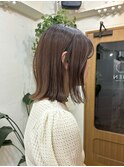 結べるボブ/ロブ/韓国ボブ/ナチュラルレッド/レッドブラウン