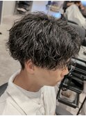 メンズマッシュ　波巻きスパイラルパーマ
