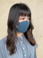 ピケ(pique)&nbsp;ぱっつんロング/ ヨシンモリ/切りっぱなし/暗髪/20代/30代/40代