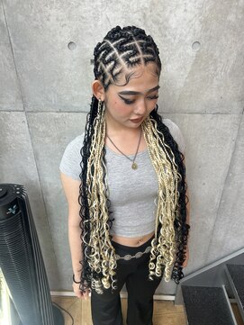 ノーフューチャー(NO FUTURE) デザインコーンロウ