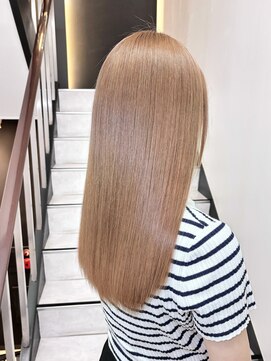 アロマ 仙台店(AROMA) ミルクティーベージュ/ブリーチ/ダブルカラー