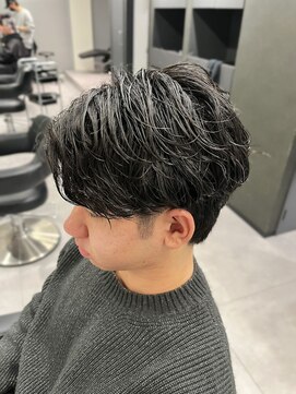 ハイプ 名古屋栄(HYPE) センターパート×ゆるめスパイラルパーマ(栄/名古屋/メンズ)