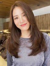 グランド(GRAND) 顔まわりレイヤー/ベージュ/20代/30代/40代/表参道【古岡】