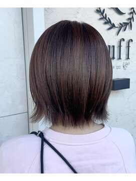 ラフヘアーアンドスパ(Luffhair&spa) ラベンダーベージュな外ハネボブ