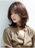 ★暗めカラーグランマッシュフェイスフレーミングデザインカラー