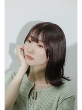 アンジュール 鹿児島中央店(UNJOUR.) 切りっぱなしボブ×暗髪ヘア/20代30代40代