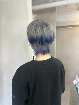 アジールヘア 東上野店(agir hair) シルバーブルーデザインカラー【上野】