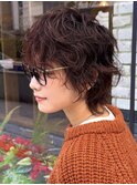 ショートパーマ/似合わせカット