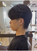 メンズ センターパート 毛流れパーマ