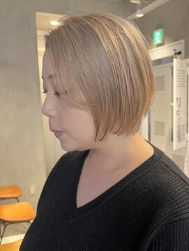 エリマ 調布(elima) ショートボブマッシュショートハイトーンショートケアブリーチ