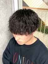 ワンズナゴヤ 名古屋栄店(ONE's NAGOYA) スペインカールスパイキーショートブルーブラックフェザーパーマ