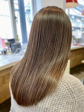 オジョマノ(OjOmano) 〈k8〉大人ショートハイライト髪質改善キッズカット前髪30代40代