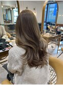 ブリーチなし明るめオリーブグレージュ