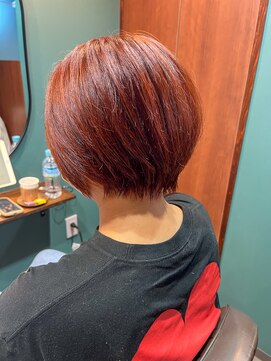 スタジオヒープ 辻堂(studio HEAP) ショート × オレンジカラー