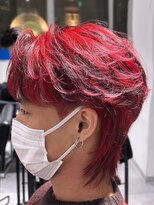 オーシャントーキョー 神戸(OCEAN TOKYO KOBE)&nbsp;レッドブラックローライトフェザーショートウルフ