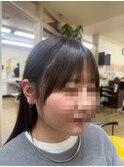 括っても割れにくい◎こだわり前髪カット