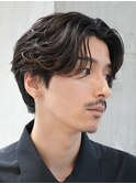 大阪梅田ニュアンスパーマフェザーパーマセンターパートゆるめ◆
