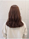 ブリーチなしでオレンジベージュ