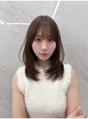 ★ハッシュカットクラゲヘアシースルバングフレンチバング韓国