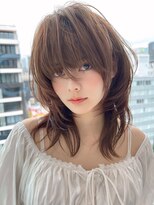 モナザスカイ 栄(MONA the SKY)&nbsp;【MONA】マッシュウルフ/顔周りカット/ウルフレイヤー