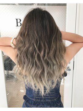 バンクスヘアー(BANK'S HAIR) バレイヤージュ×ホワイトパールベージュ