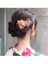アピッシュ ギンザ(apish ginza)&nbsp;tomoヘア＊浴衣似合わせヘアアレンジ　まとめ髪
