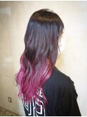 【グラデーションカラー】イルミナカラーで夏髪ピンク