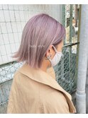 ハイトーンカラーに合うぱつっとボブ☆