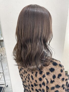 リフトバイマグ 松本駅前店(lift by mag) 大人かわいいバレイヤージュブリーチハイライトアッシュブラウン