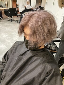 ラフ 難波店(LAFF) #黒髪#ボブルフ#ネビージュ#小顔#ワンレン