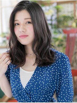 カバーヘア ブリス 戸田公園西口店(COVER HAIR bliss) ★くせ毛風ふんわりカール黒髪抜け感こなれヘア20代30代40代★9