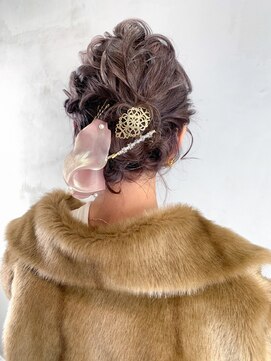 アルバム 渋谷パルコ(ALBUM) アレンジ_チェリーブラウンフェミニンロング_ba369561