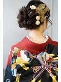【Dots.】成人式、卒業式、ヘアセット、着付け
