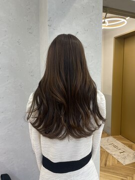 ロンドプランタン 恵比寿(Lond Printemps) 明るめカーキベージュのワンホンゆるウェーブヘア　恵比寿