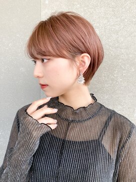 ロンド レグリーズ 立川(Lond leglise) ショート×顔周り×前髪×シルキーベージュ×グレージュカラー