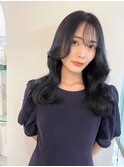 【柿本真優】ブルーブラック/ヨシンモリ/暗髪ヘア