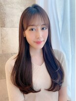 プアメリア 名古屋(Puamelia)&nbsp;ダブルカラー×グレーベージュ☆レイヤーロング[名古屋]