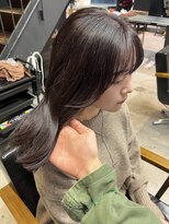 トレス(TRESS)&nbsp;レイヤーボブ　ミディアムヘア　ブラウンベージュ