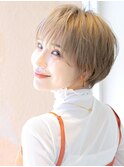 ショートカット×ひし形ショートボブ×前髪あり20代30代40代
